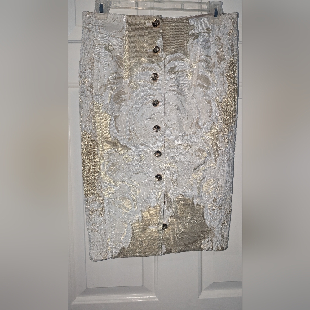 Elegant Gold and Cream Skirt NWT